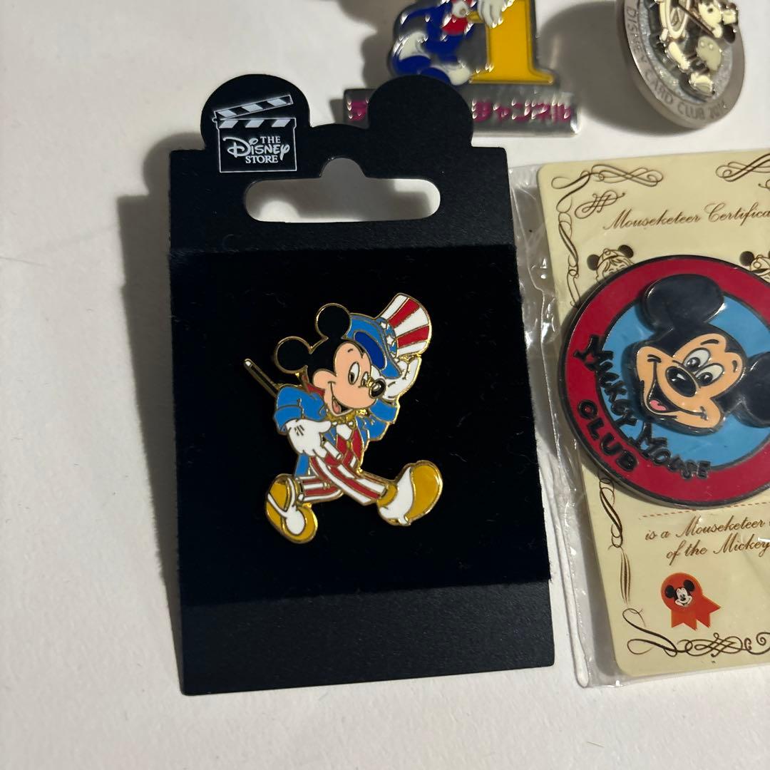 レア ディズニー ミッキーマウス ピンバッジ 4種 セット ディズニ