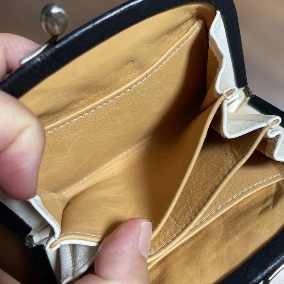 genten がま口 ミニ財布 クリスマスカットワーク