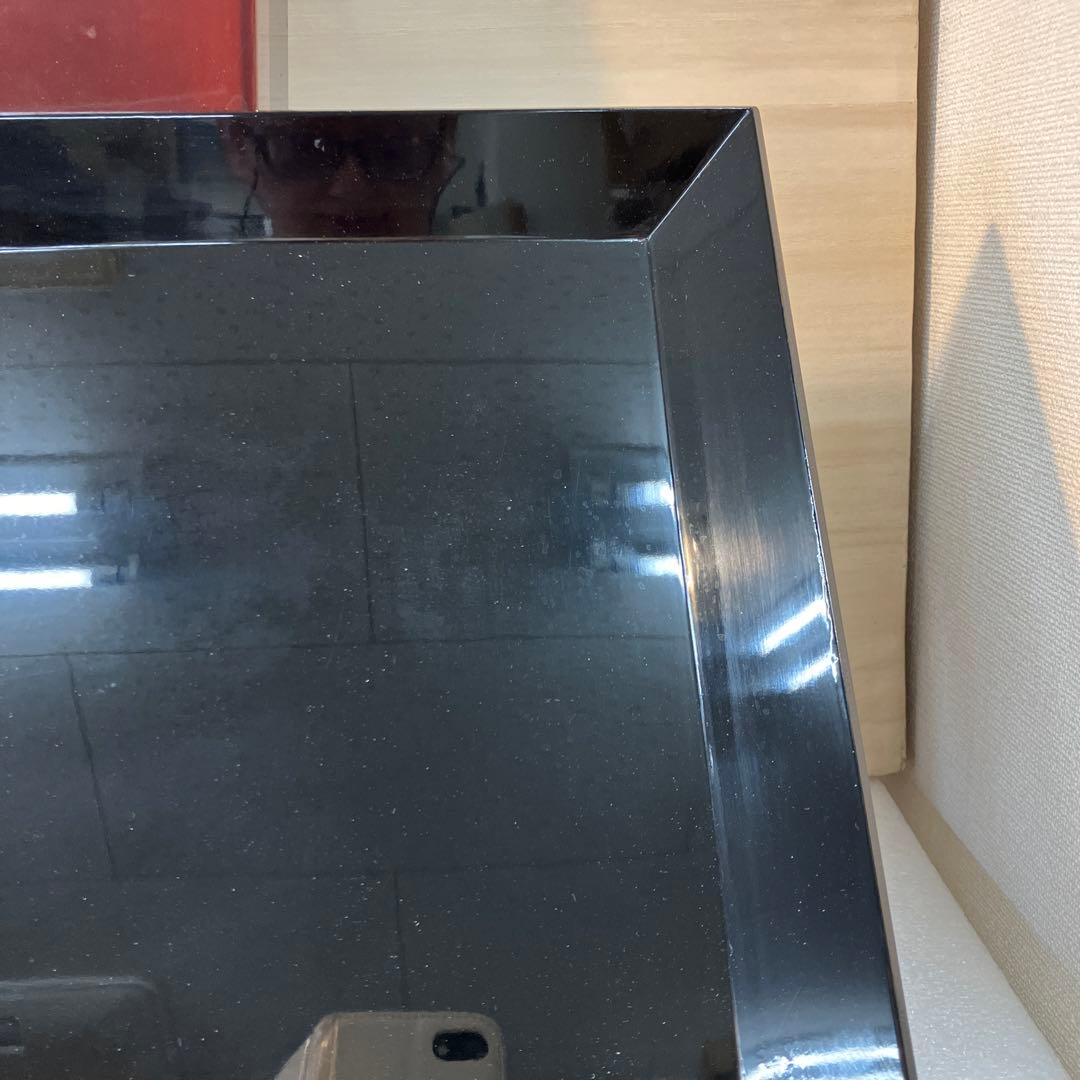 茶道具 盆 漆器 黒塗 盆 漆塗り共箱 N6KOB 茶道具 盆 漆器 黒塗