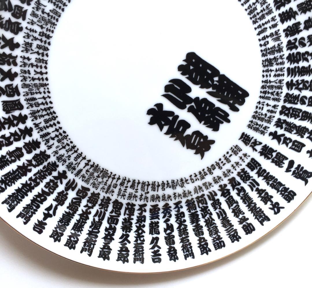 大相撲 歴代横綱一覧 皿 プレート 大鵬 柏戸 千代の富士 若乃花 北の湖