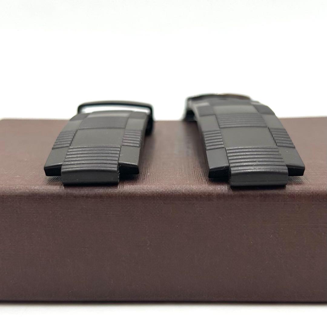 【極美品】 正規品 ルイヴィトン タンブール ラバーベルト ダミエ ブラック