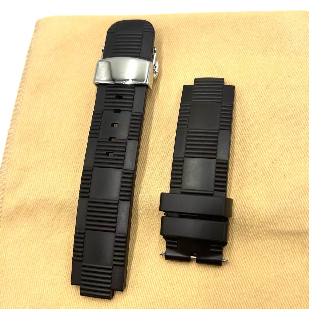 【極美品】 正規品 ルイヴィトン タンブール ラバーベルト ダミエ ブラック