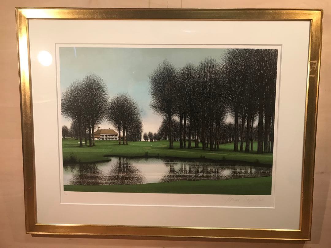 ロビーさま専用　デペルト「ゴルフ場」「フロリダのオークスクラブ」２作品リトグラフ