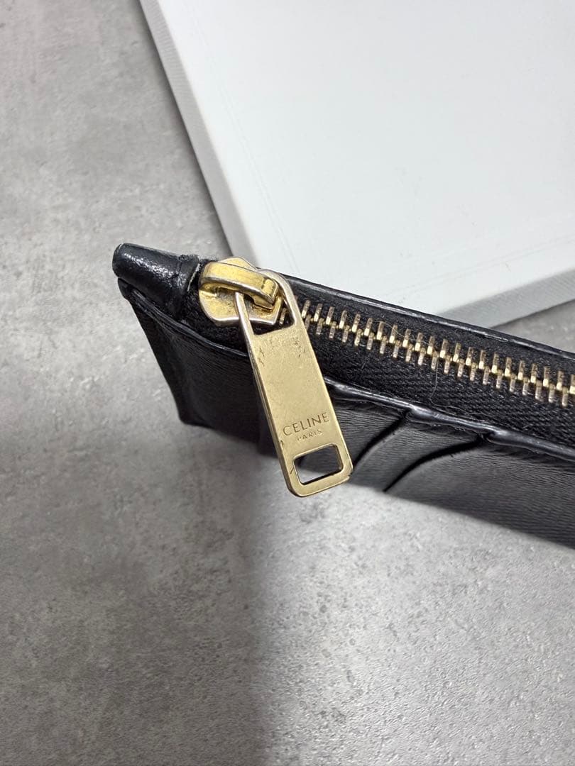 CELINE ブラックレザーケース