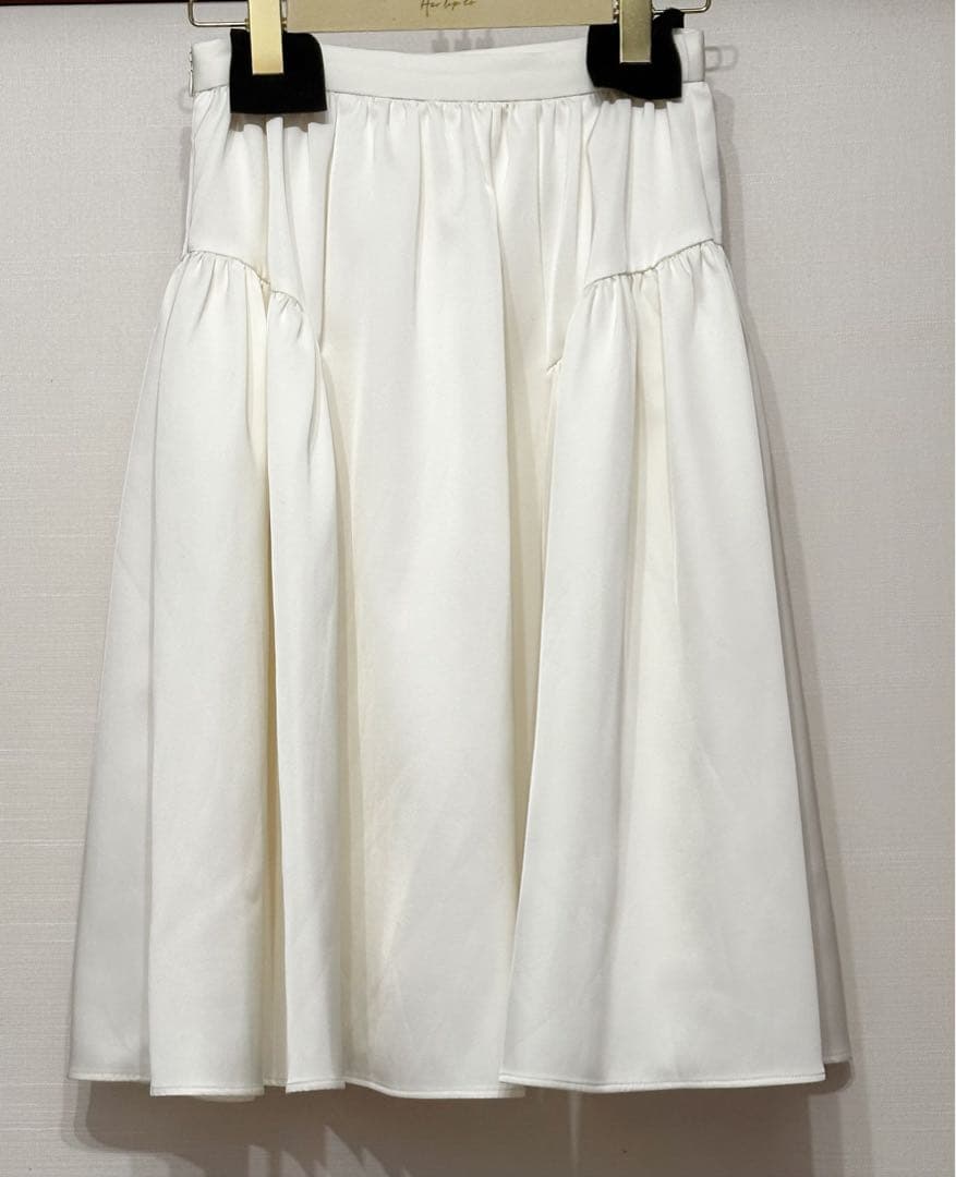 Herlipto＊satin volume midi skirt