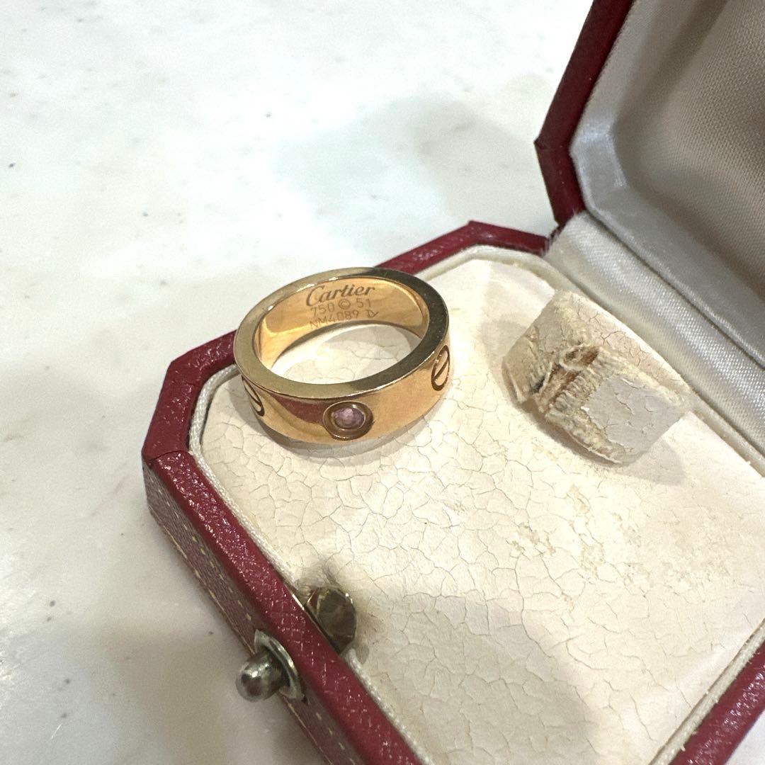 Cartier　ラブリング　11号　ピンクサファイヤ