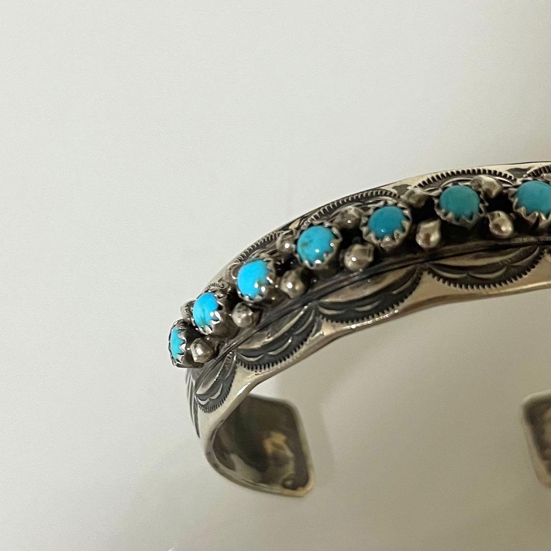 専用　ナバホ WB刻印 13連 ターコイズ バングル シルバー925