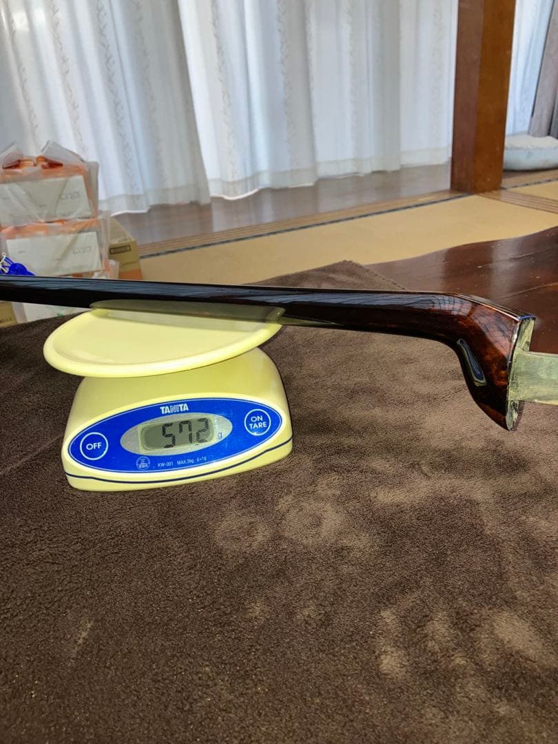 沖縄三線貴重本島産クルチ与那城型本皮一枚張りスンチ塗り期間