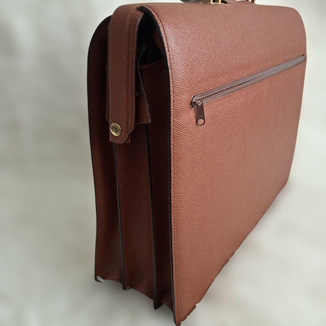【極美品・鍵付】ルタヌア LE TANNEUR ダレスバッグ ビジネス A4収納