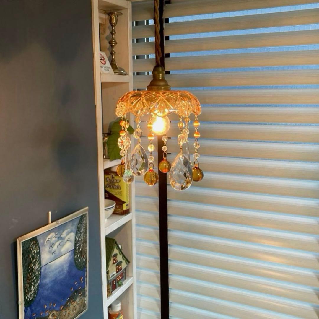 ミニシャンデリア（winter）1920年 フランスアンティーク ランプ