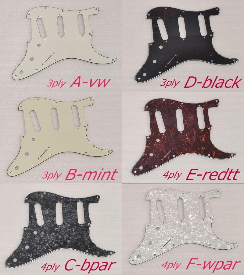 Black/Red/Black 3ply Voodoo最強9音色/Alnico5