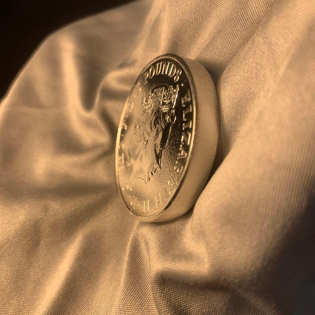 S5 純銀貨 2オンス クイーンズビースト 2016 ライオン・イングランド