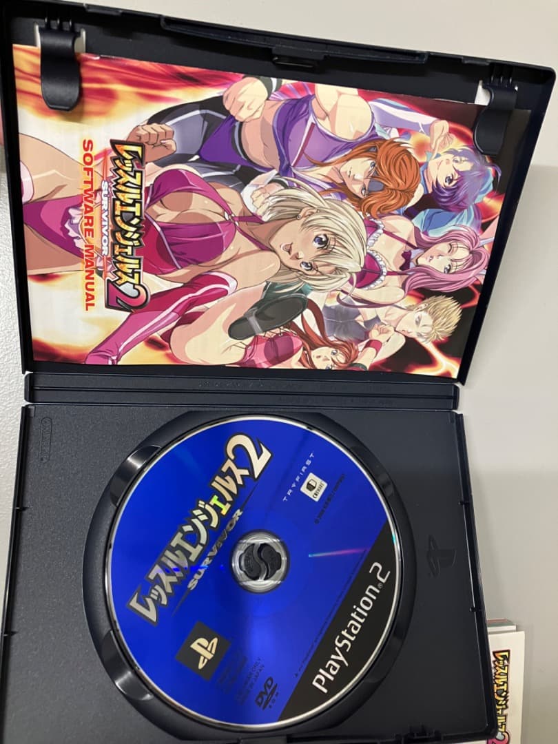 ぱ*ん様 ps2 レッスルエンジェルズ サバイバー2　攻略本付き