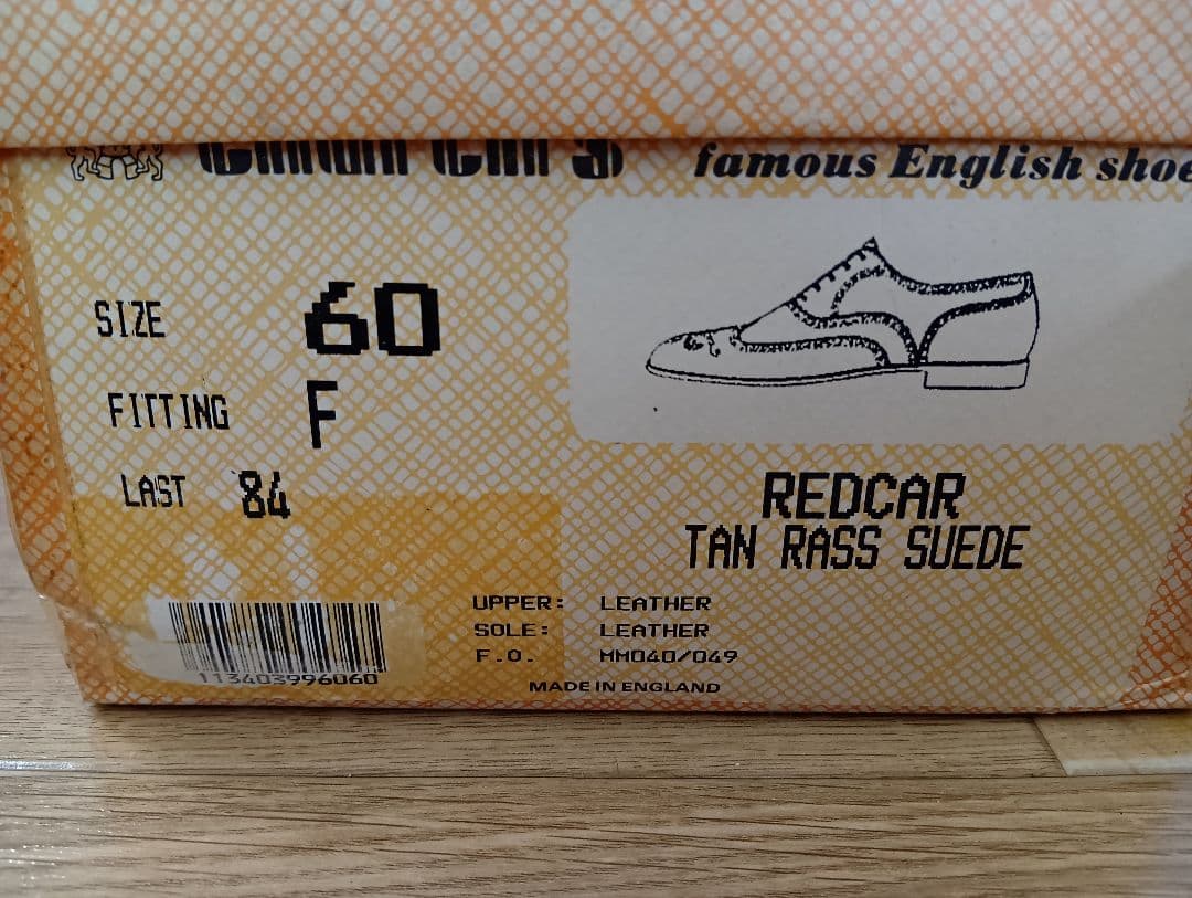 1*★様 旧Church'sチャーチ 3都市 REDCAR 6F スウェードウイ
