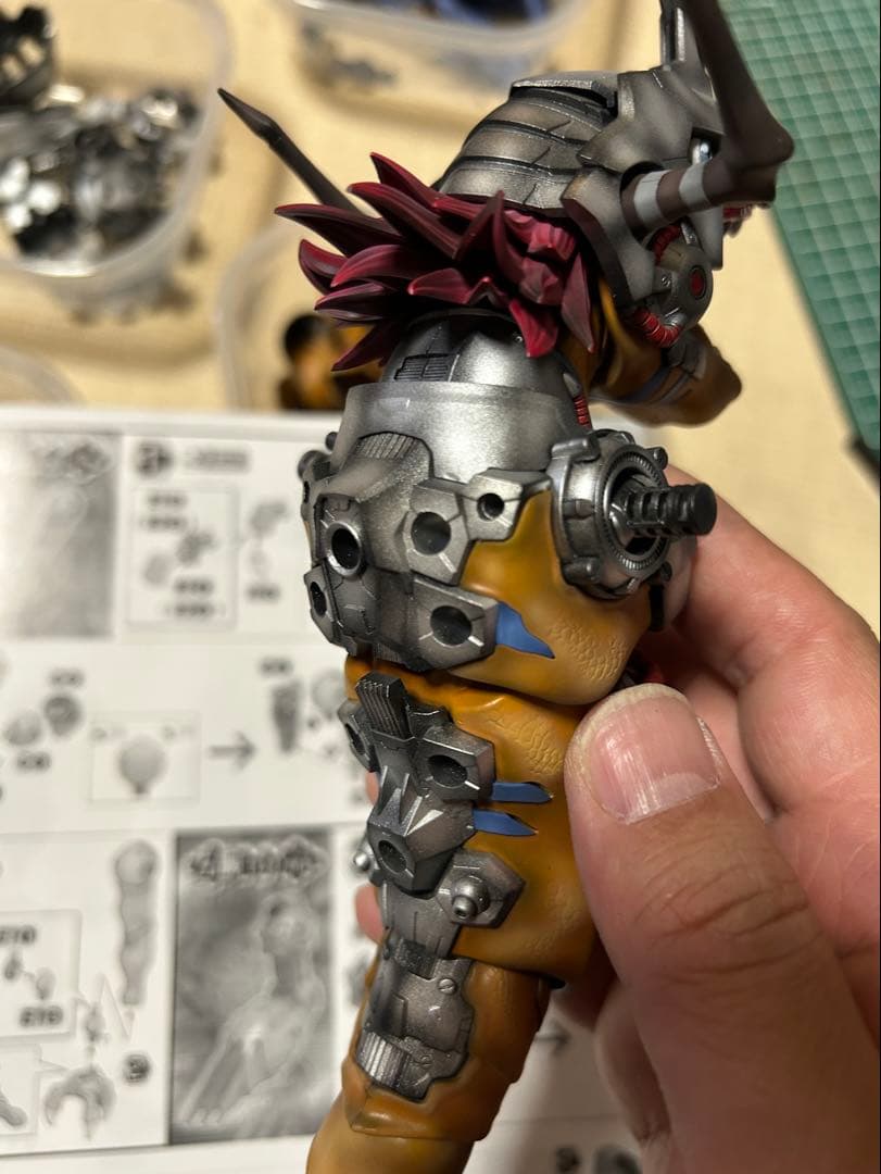 ガンプラ全塗装完成品 デジモンメタルグレイモン - メルカリ