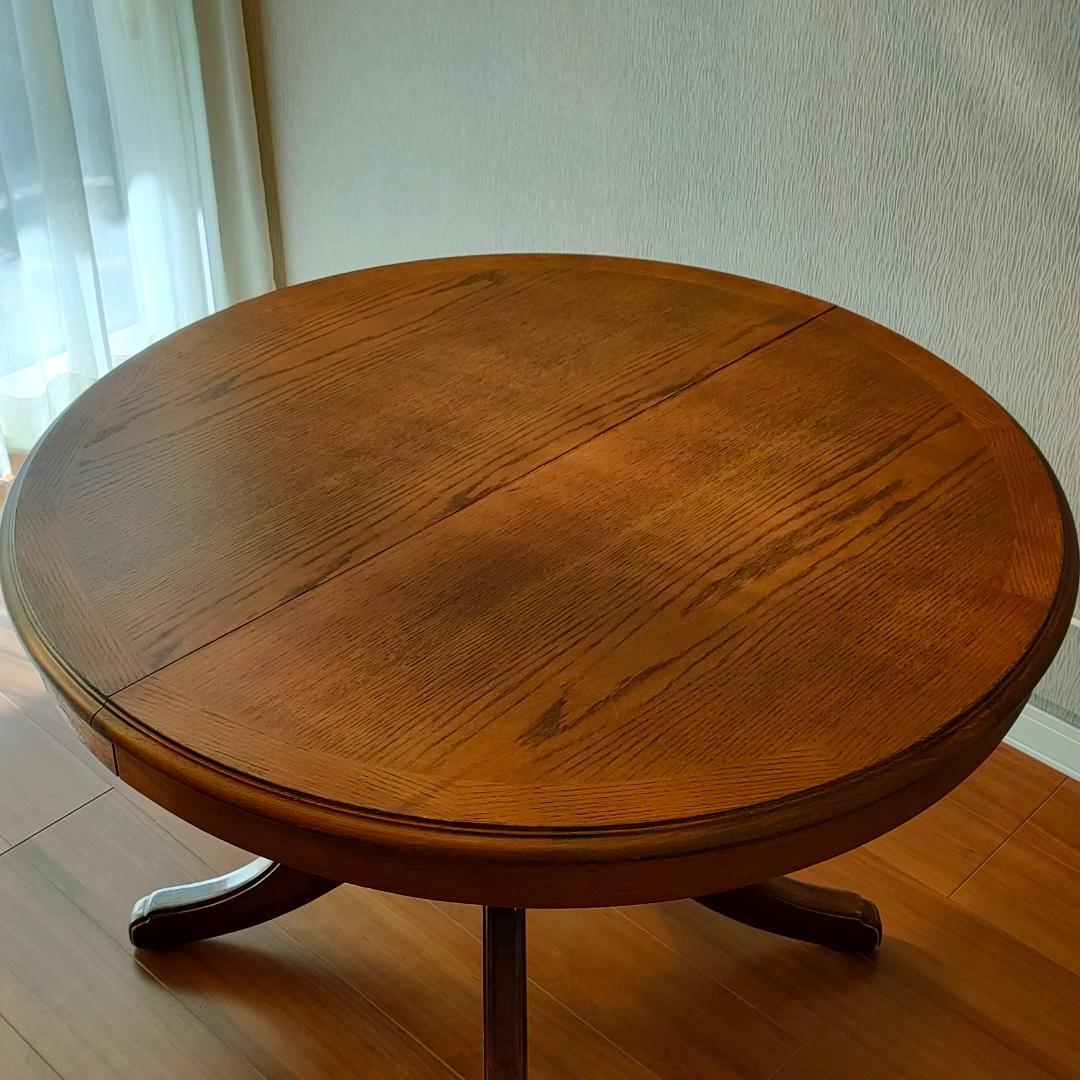 ヴィンテージ　伸長式テーブル　ダイニングテーブル　エクステンション