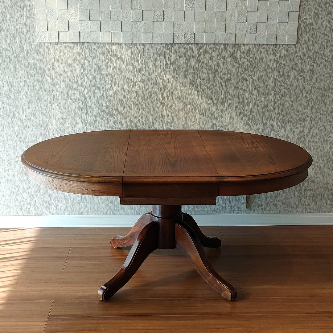 ヴィンテージ　伸長式テーブル　ダイニングテーブル　エクステンション