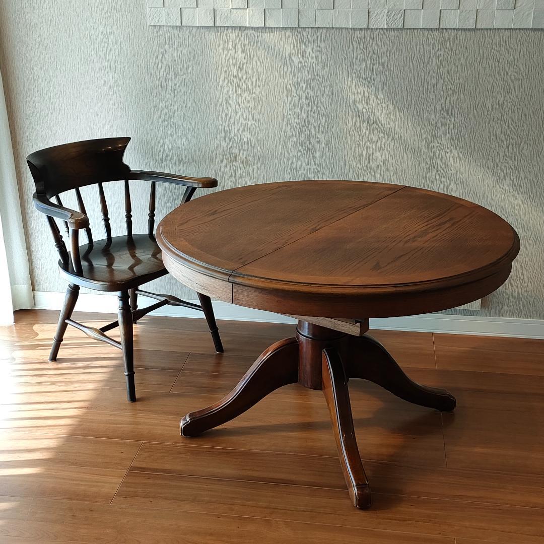 ヴィンテージ　伸長式テーブル　ダイニングテーブル　エクステンション