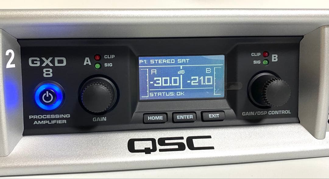 美品 QSC GXD8 ステレオ パワーアンプ GXDシリーズ GXD8-NA