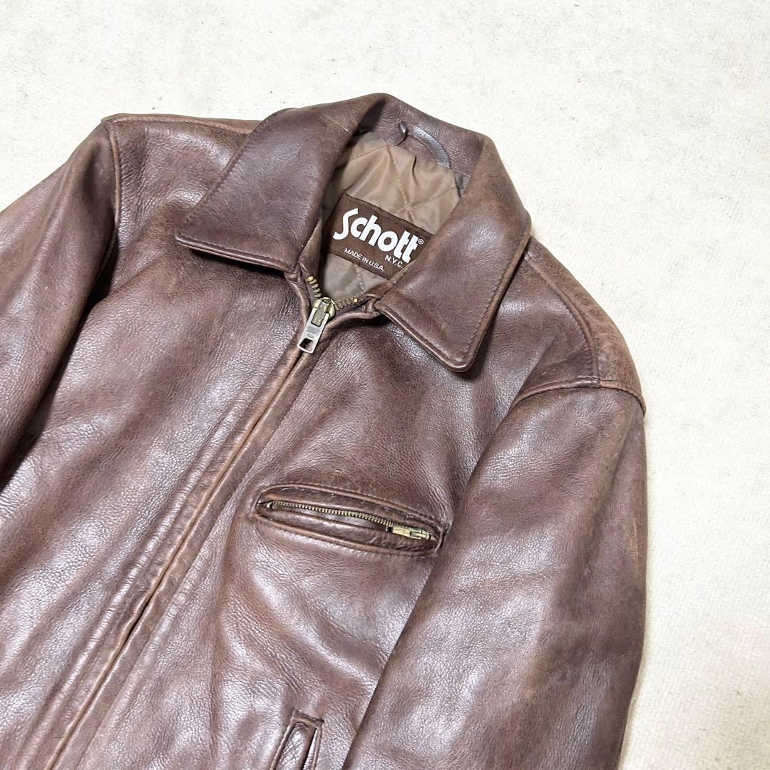 ショット Schott シングルライダース レザージャケット AT101 本革