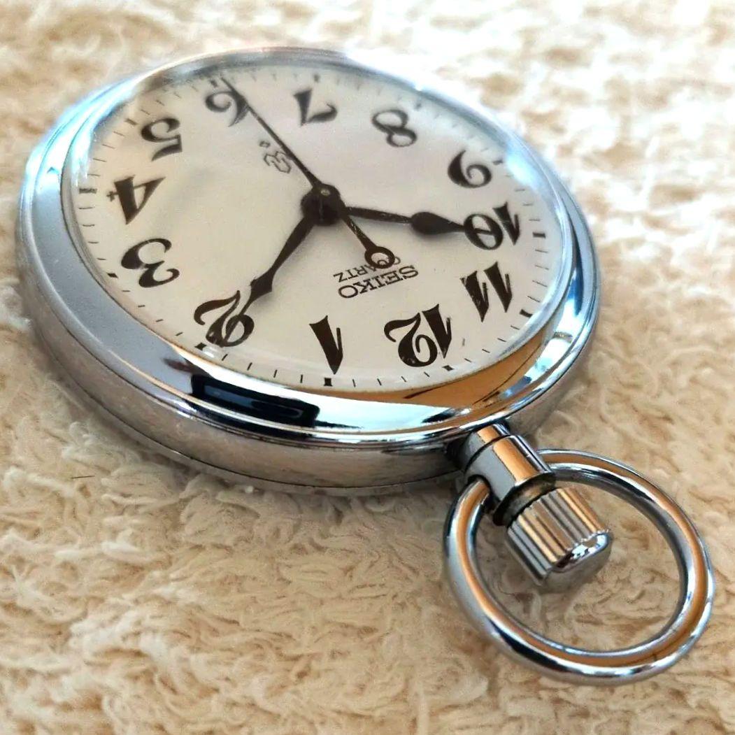 鉄道時計 鉄道運転士 SEIKO鉄道懐中時計(クォーツ) 国鉄 札鉄局(稼動品)