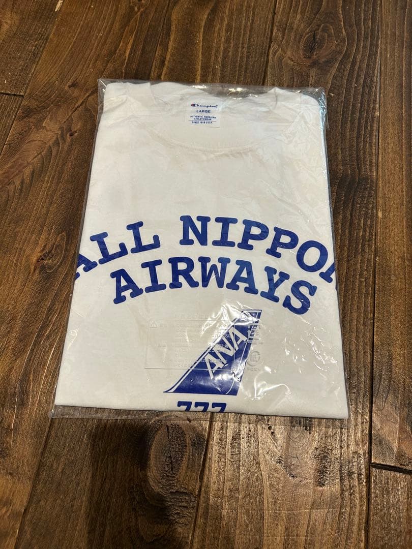 ANA Champion 777デザインTシャツ L ホワイト 新品未使用 限定-格安の通販