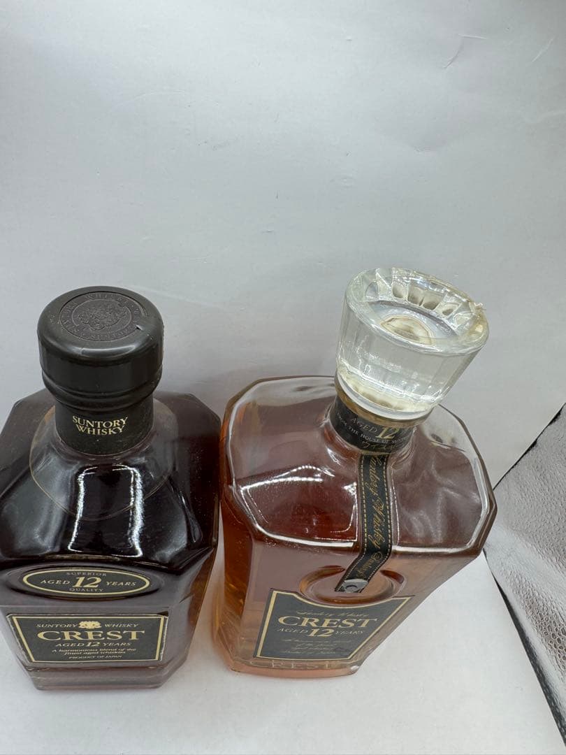 未開栓】サントリー クレスト 12年 旧ボトル 黒キャップ - メルカリ