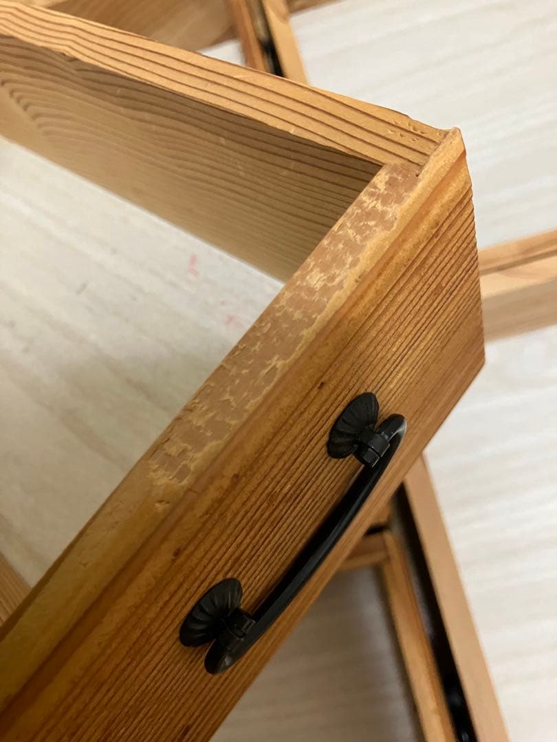 レトロな引き出し箪笥】薬箱 木箱 木製 時代箪笥 古物 骨董