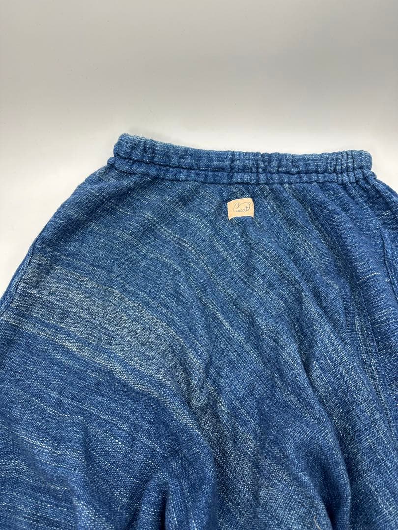 希少/美品/usaato/すすり インディゴ ムササビ パンツ/フリー