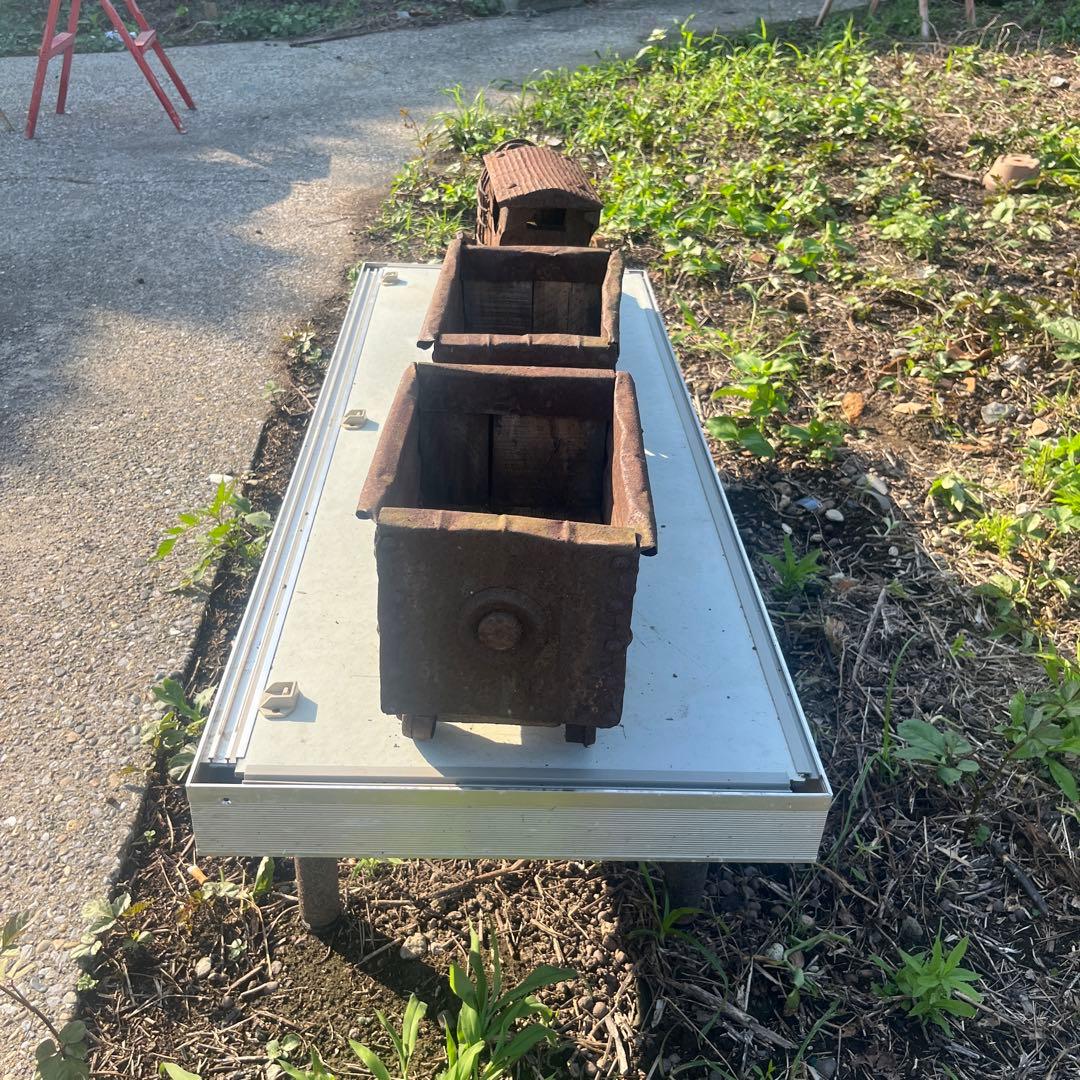 アンティーク　蒸気機関車　炭水車✖️2付　大