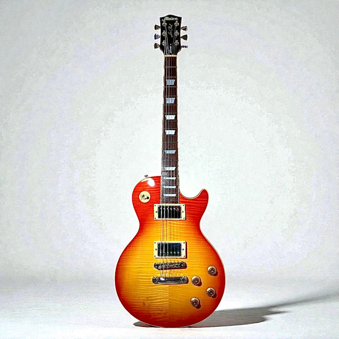 Maison LP-28系 フレイムトップ 整備済エレキギター 美品 当たり個体 Maison LP-28系 フレイムトップ 整備済エレキギター 美品 当たり個体
