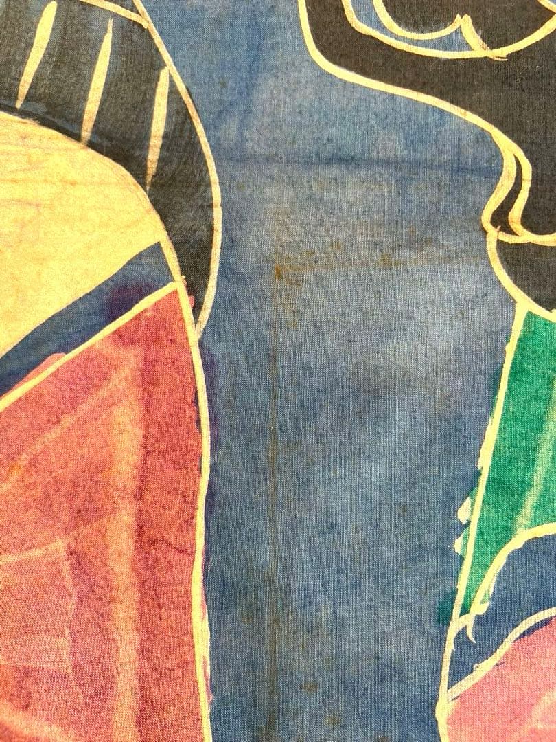 アフリカンアート　タペストリー　西アフリカ　セネガル　71cm×100cm