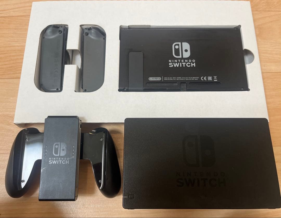 Nintendo Switch 初期型 本体 箱あり 付属品完備 画面焼けあり