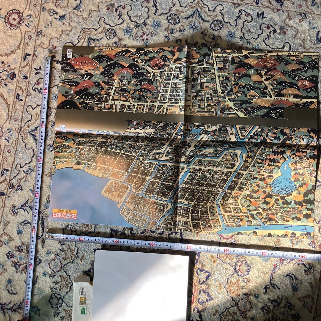 日本の歴史 日本都市尽し 平城宮 洛中洛外 鎌倉 江戸 特典品
