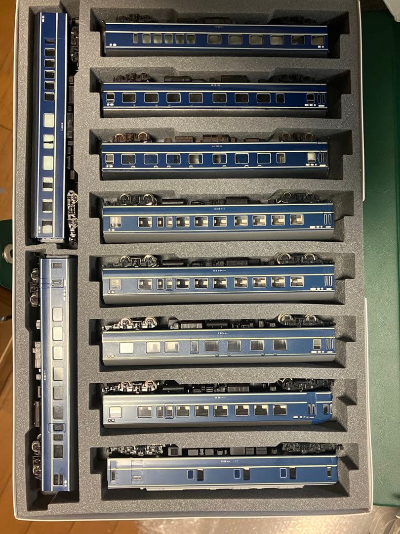 KATO Nゲージ　20系客車　電源車カニ22-2など10両 とバックサイン