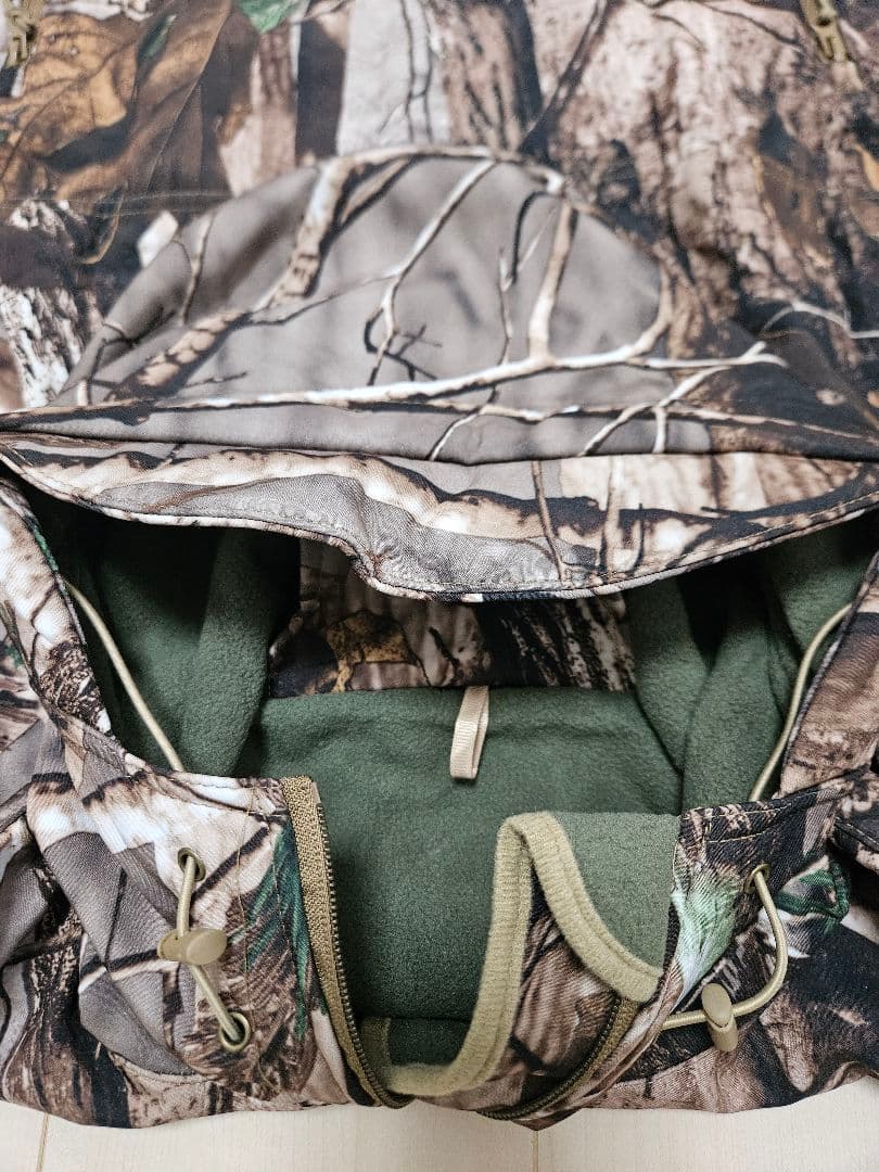 ②リアルツリー柄 迷彩服 セットアップ 上下セット 冬用ジャンパー