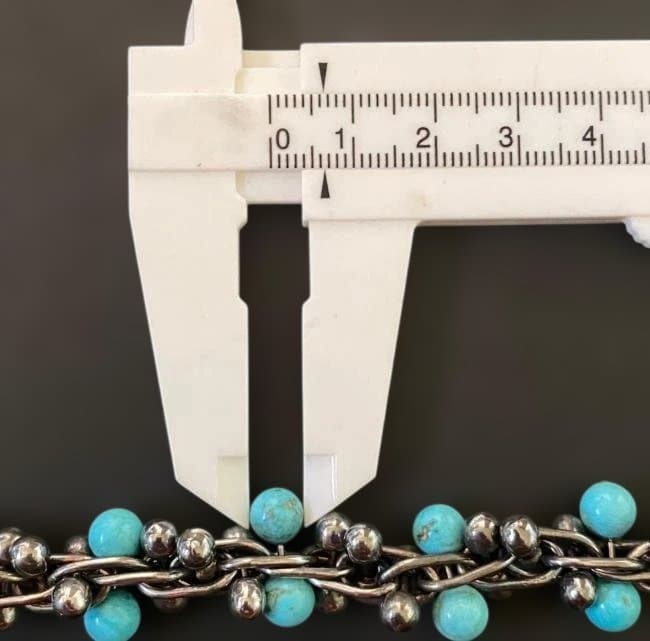 Vintage シルバー パール DNA リンク ブレスレット ヴィンテージ