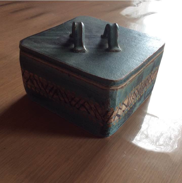 益子焼 菓子入れ、 小物入れ