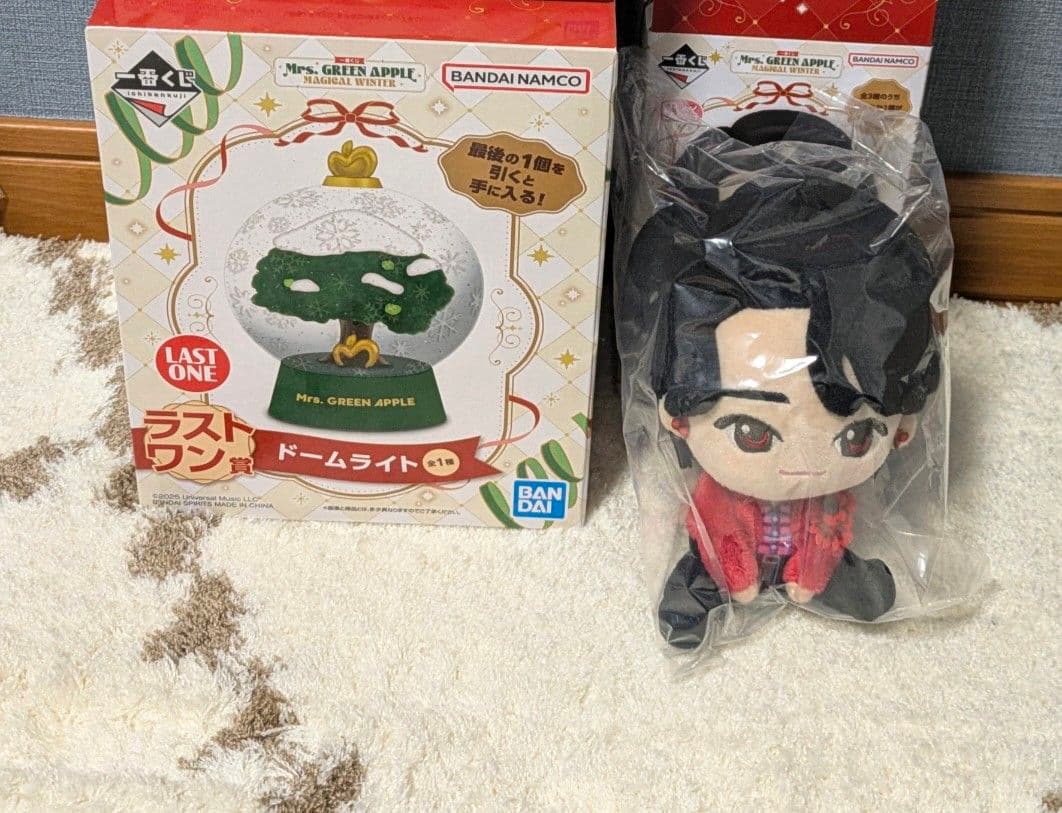 Mrs.グリーンアップル1番くじ　ラストワン賞&A賞ぬいぐるみ　新品 ミセスグリーンアップル 一番くじ A賞 ラストワン賞 Mrs. GREEN APPLE