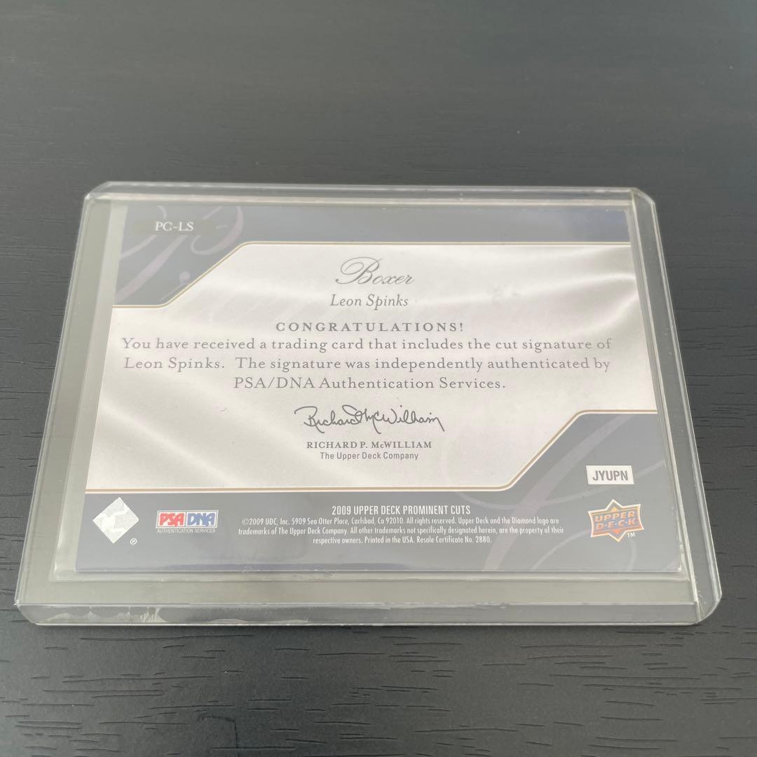 leon spinks レオン スピンクス 直筆サインカード 世界20枚限定