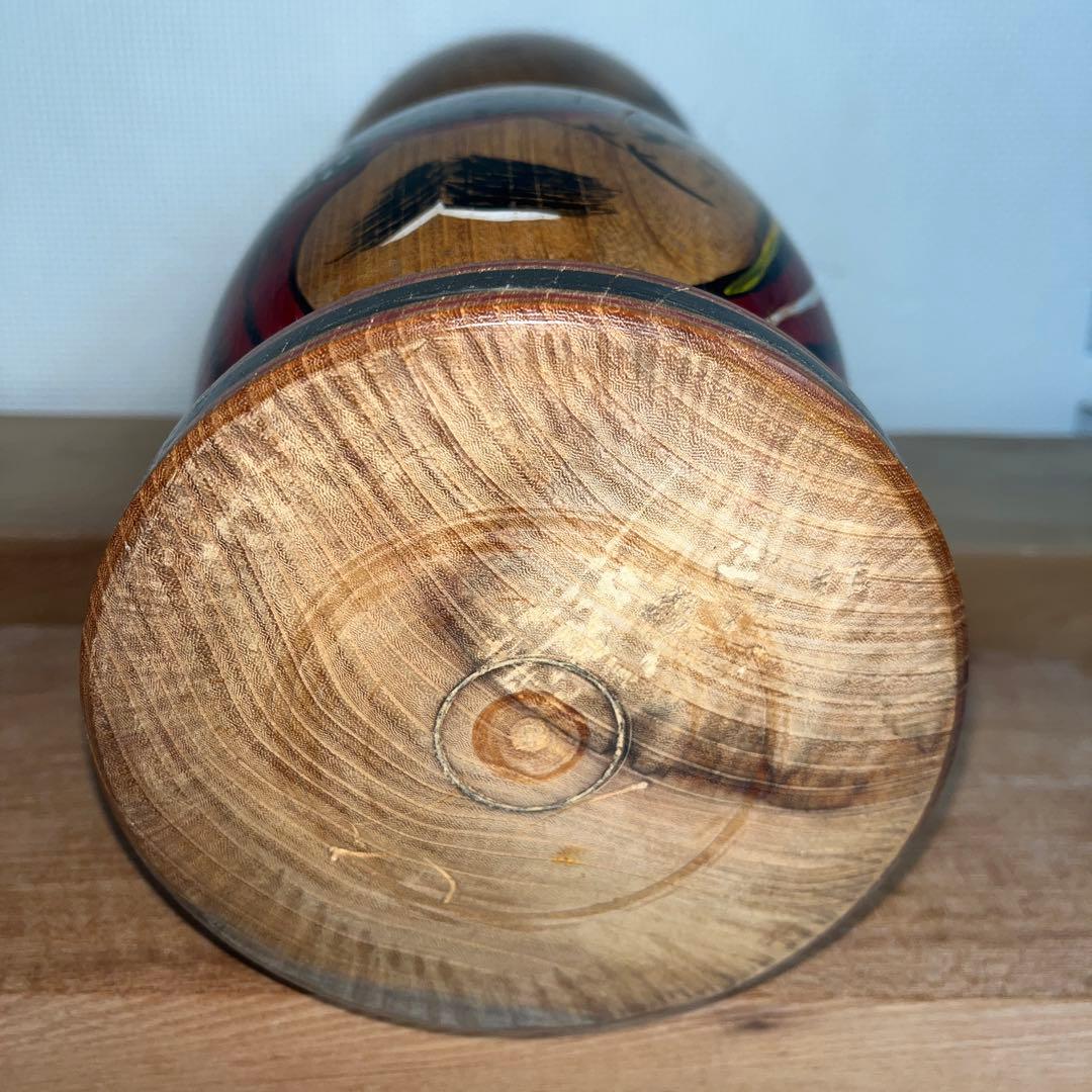 ⭕️ 伝統こけし 木地山こけし 1.3尺大型ダルマこけし 現代名工 小椋久太郎