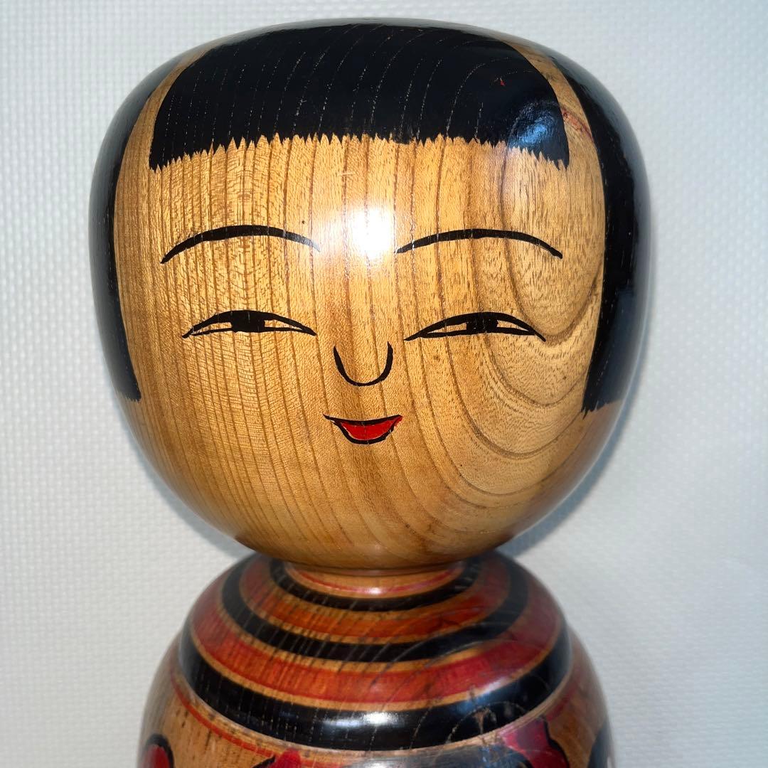 ⭕️ 伝統こけし 木地山こけし 1.3尺大型ダルマこけし 現代名工 小椋久太郎