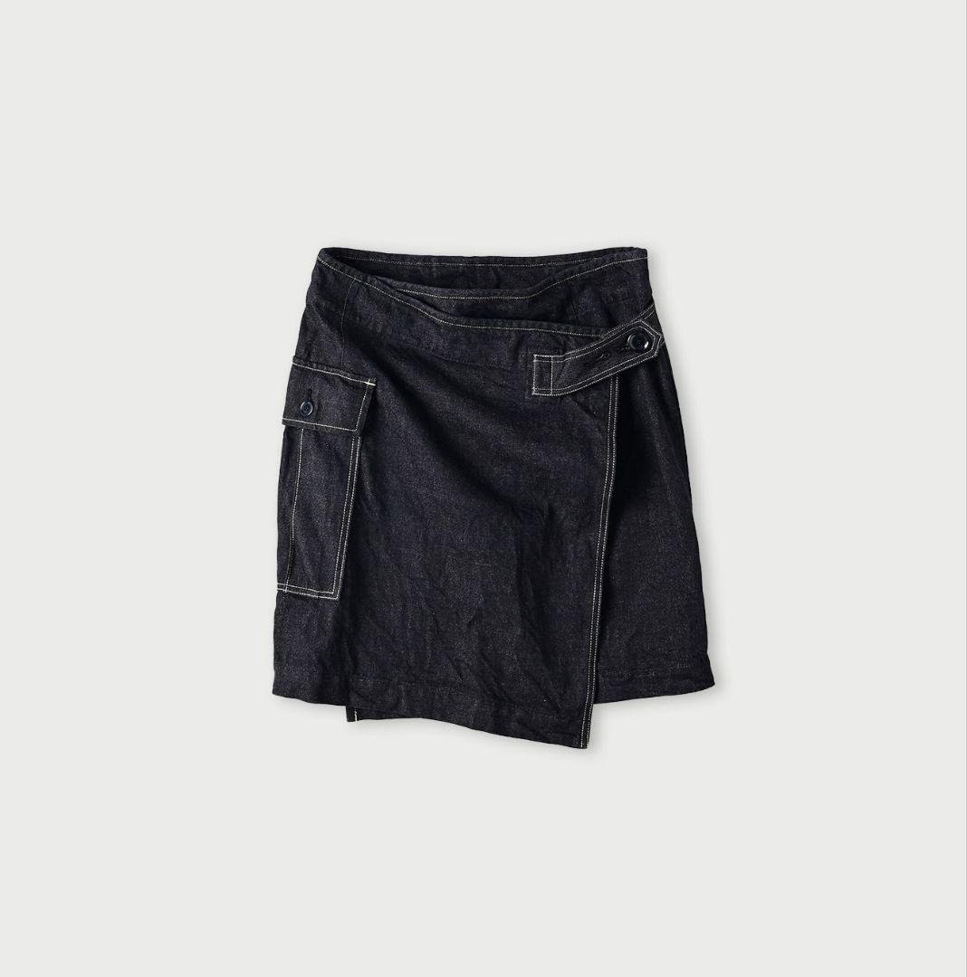 45R★ツィードデニムのミニタブリエ（濃）今季