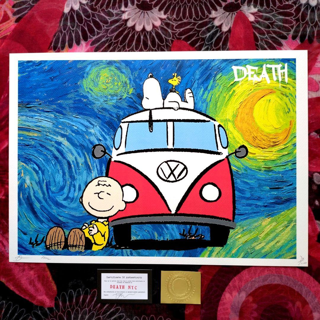 death nyc 世界限定100枚 スヌーピー PEANUT ゴッホ 星月夜 - メルカリ