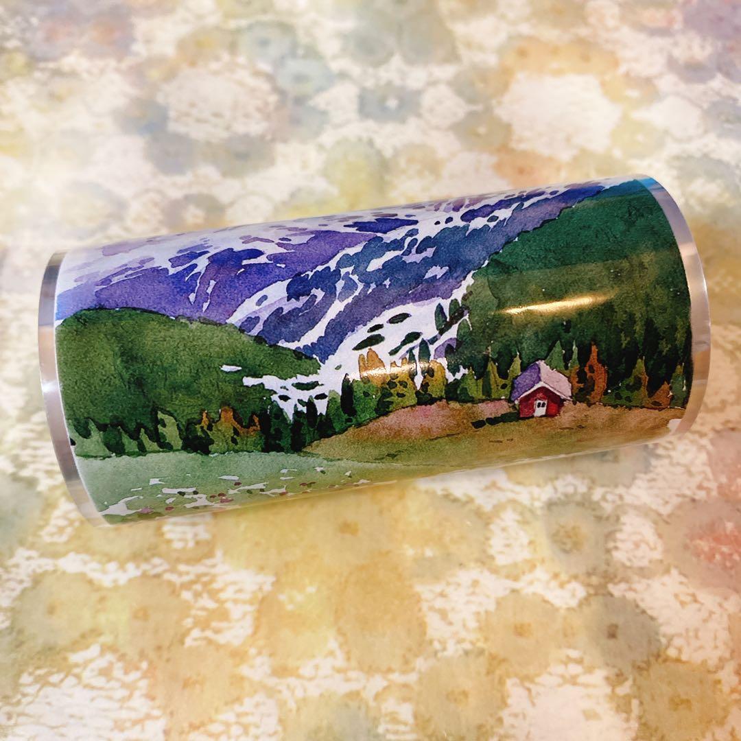 海外マスキングテープ巻売り 山岳景色 風景マステ petテープ 中古