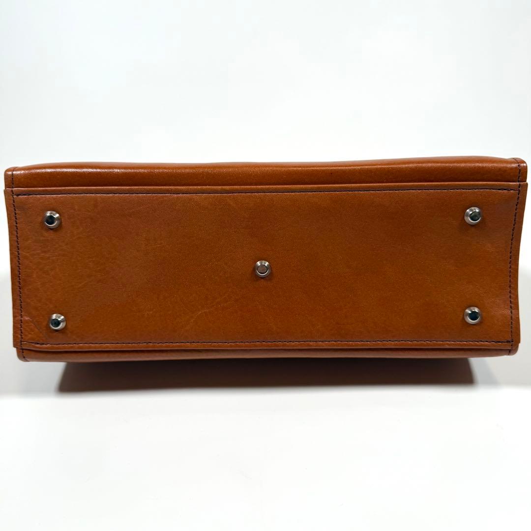 【極美品】SADDLE 豊岡鞄　ミニダレスバッグ　2way レザー　ブラウン