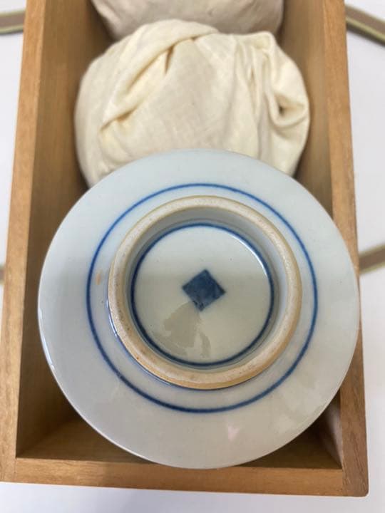 北出塔次郎　松竹梅　湯呑み 5客　九谷焼　汲出茶碗