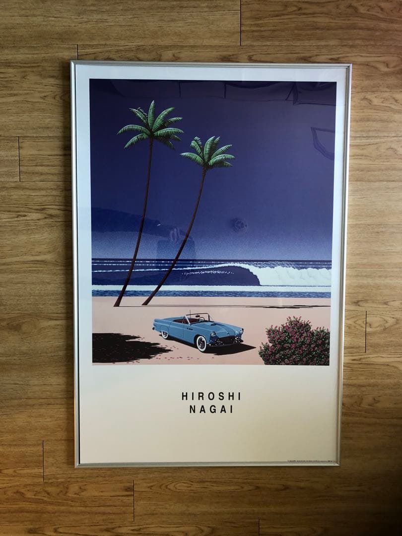 激レア【値下げ可！】永井博ポスター　91.5×61.5cm超特大サイズ