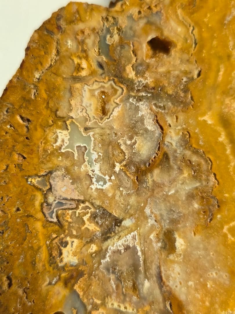 イエロークレイジーレースアゲートスラブ - メルカリ