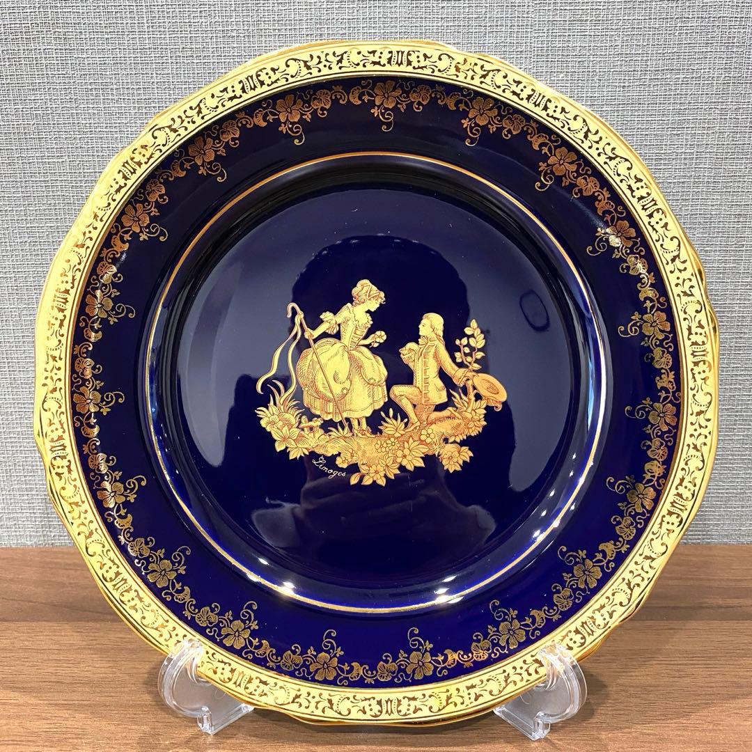 LimogesCastel France】リモージュ プレート22K金彩飾り皿 - メルカリ